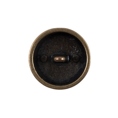 Italian Gold Perforated Metal Button - 36L/23mm Detail