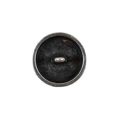 Italian Silver Perforated Metal Button - 32L/20mm - Detail