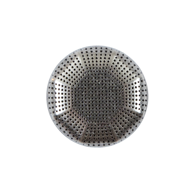 template--25130090922057__main-Italian Silver Zamac Perforated Metal Button - 36L/23mm