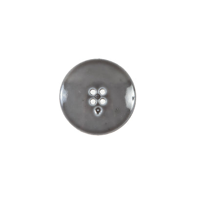 Italian Gray Textured Button - 24L/15mm - Detail