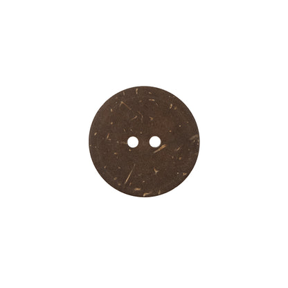 Italian Beige and Silver Carved Coconut Button - 24L/15mm Detail