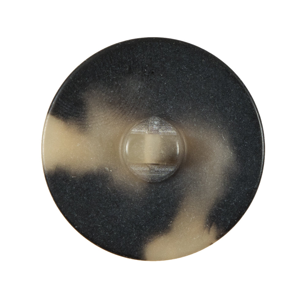 Italian Gold Etched Horn Button - 44L/28mm - Detail