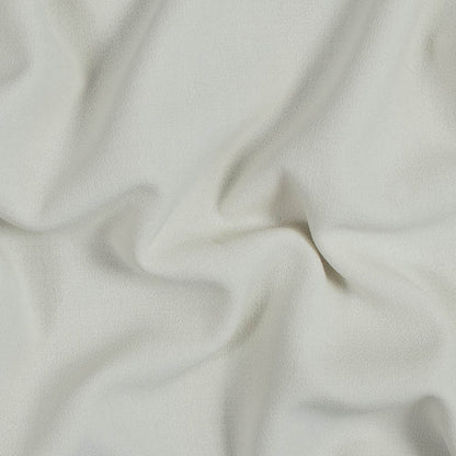 Italian Antique White Virgin Wool Double Crepe