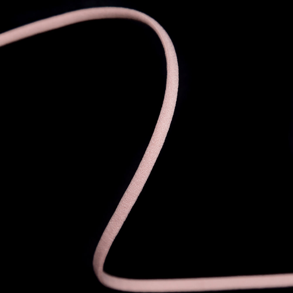 Italian Light Blush Tubular Elastic Cord - 0.125" Detail