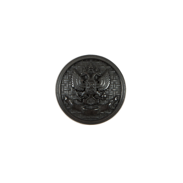 template--25130090922057__main-Italian Black Button with Double-Headed Eagle Emblem - 24L/15mm