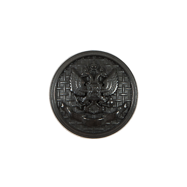 template--25130090922057__main-Italian Black Button with Double-Headed Eagle Emblem - 32L/20mm