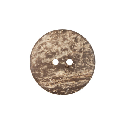 Italian Gold Carved Coconut Button - 36L/23mm Detail