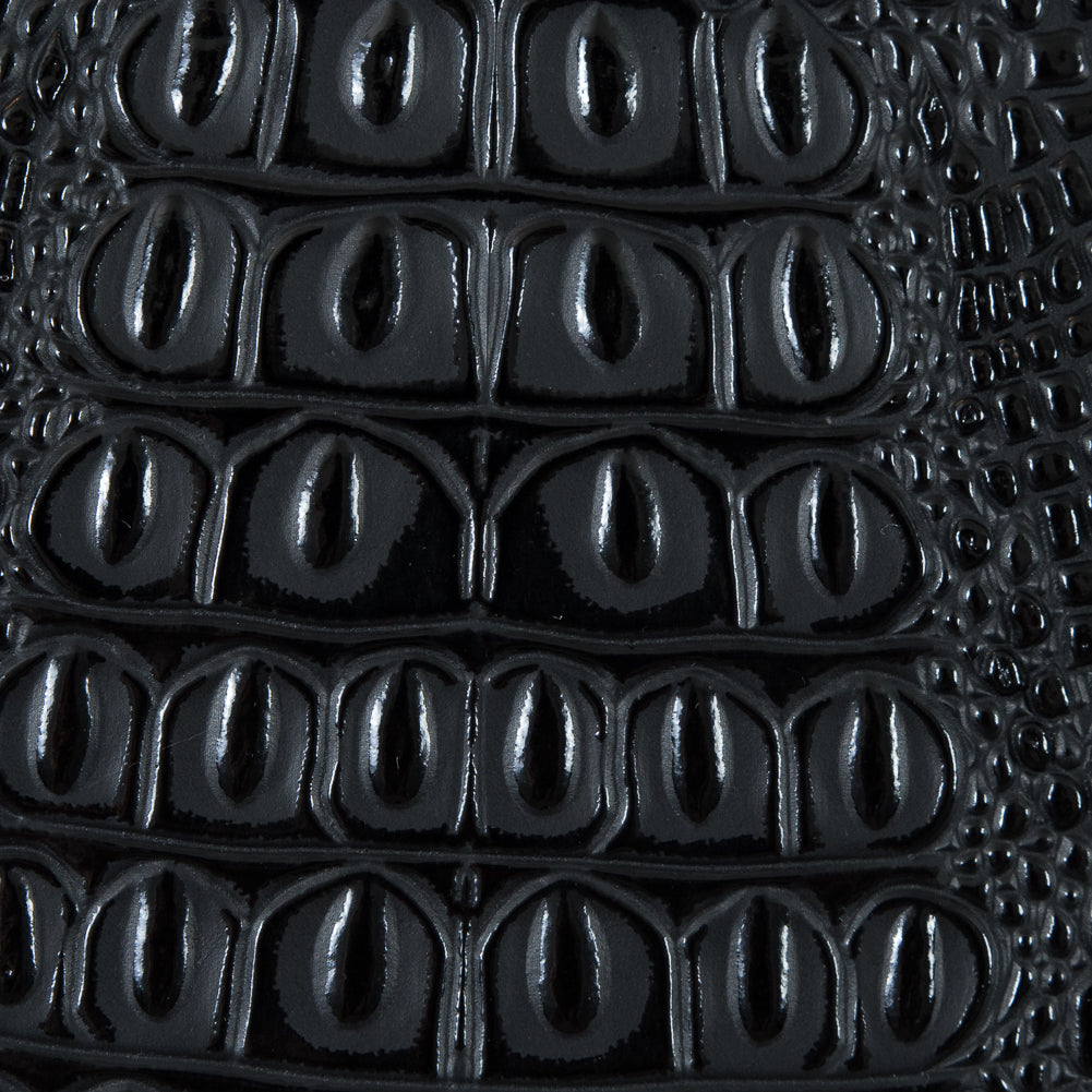 Black Crocodile Vinyl Detail