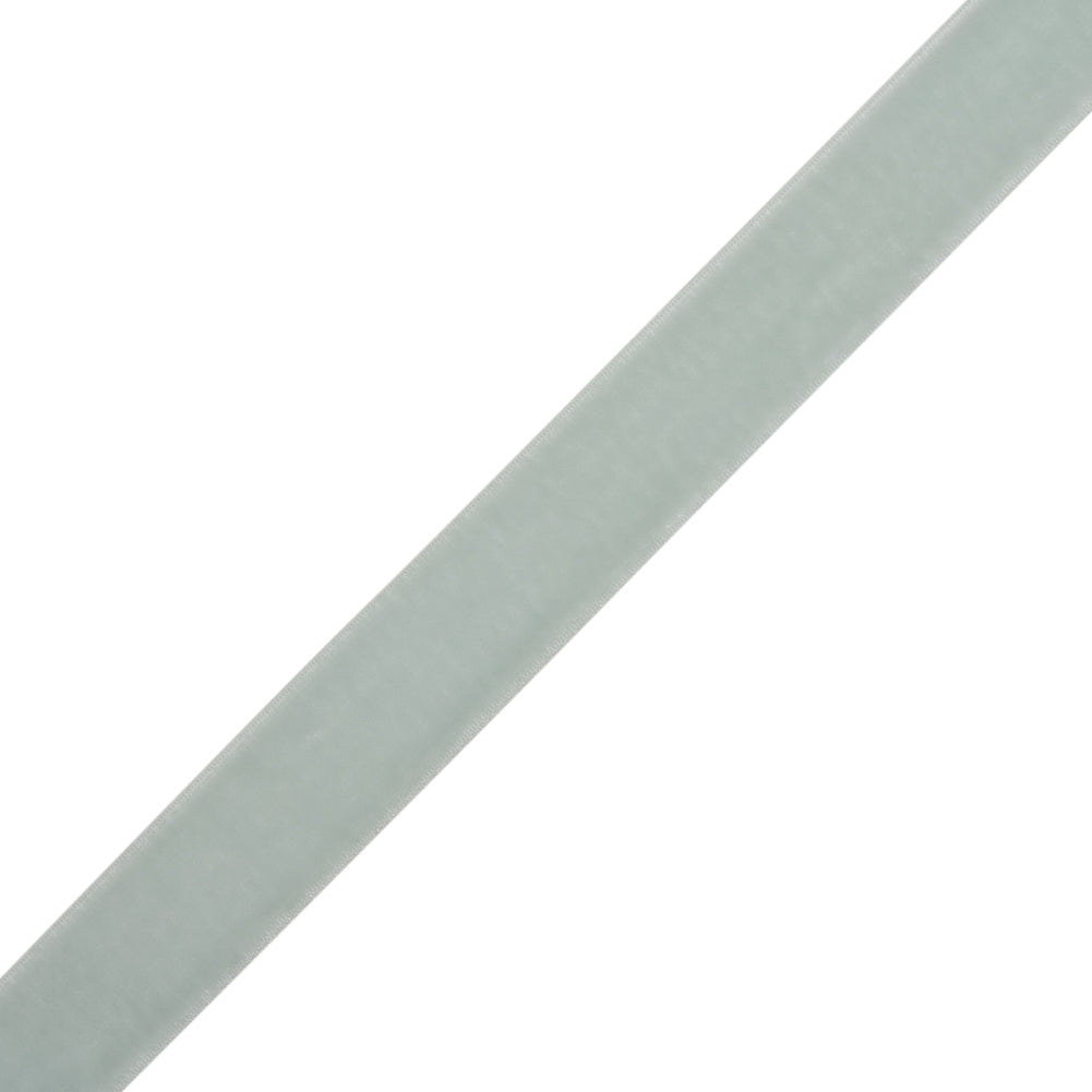 Stretch Velvet Ribbon Trim Made in Italy - 0.625" - Pale Mint - Gislaine Collection