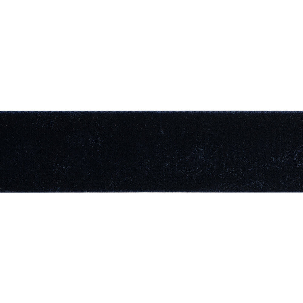 Stretch Velvet Ribbon Trim Made in Italy - 1.5" - Navy - Gislaine Collection