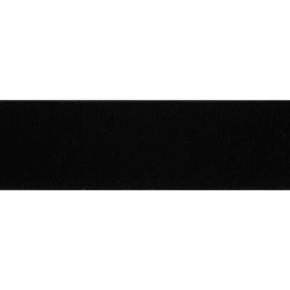 Stretch Velvet Ribbon Trim Made in Italy - 1.5" - Black - Gislaine Collection