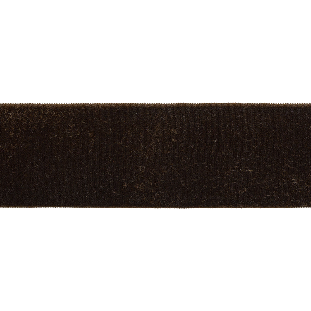 Stretch Velvet Ribbon Single Faced - 1.375" - Brown