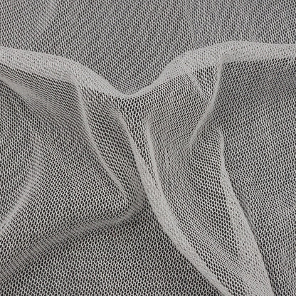 White Silk Tulle - Folded