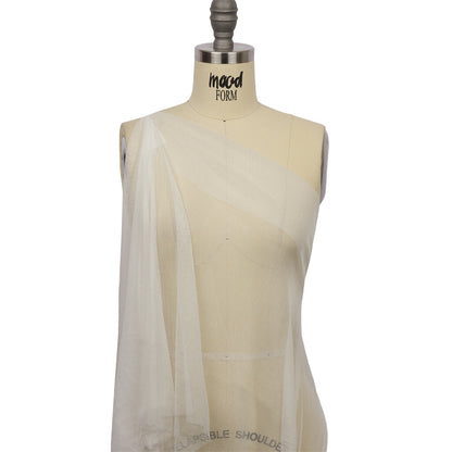 White Silk Tulle - Detail