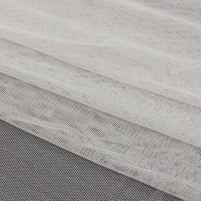 White Silk Tulle - Full