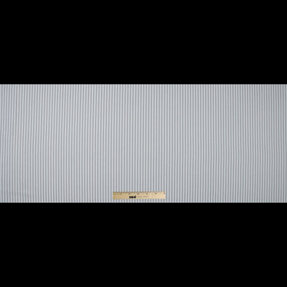 Nickle and White Ticking Striped Cotton Twill - Full