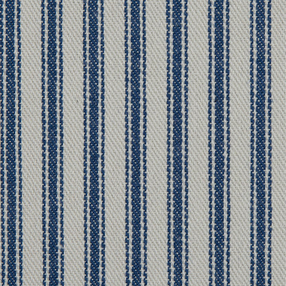 Ruth Vintage Ink and Beige Ticking Striped Cotton Twill Detail