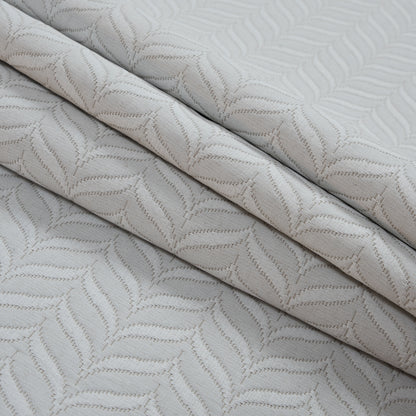 Gray Foliage Quilted Matelasse Folded