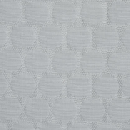 White Circular Quilted Upholstery Woven - Detail
