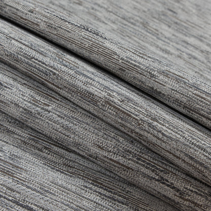 Gray Striated Upholstery Woven Folded