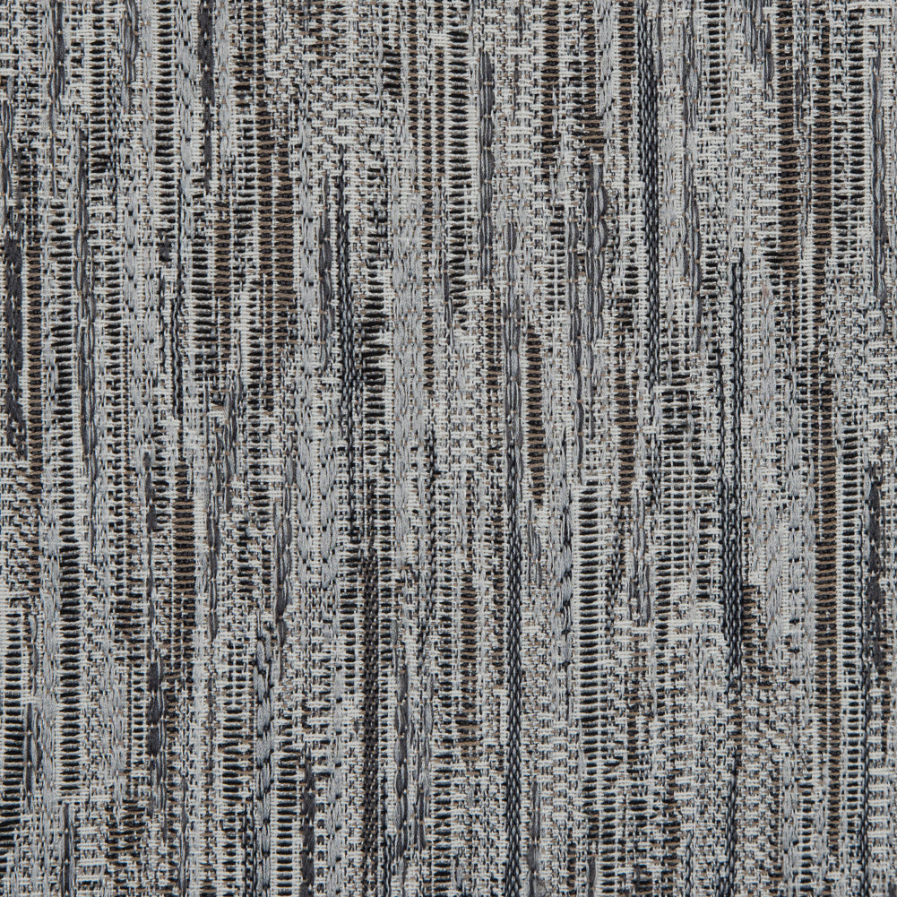 Gray Striated Upholstery Woven Detail