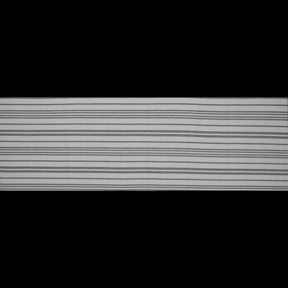 Gray Barcode Striped Polyester Woven Full