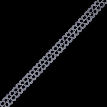 Gray European Crochet Trim - 0.75"