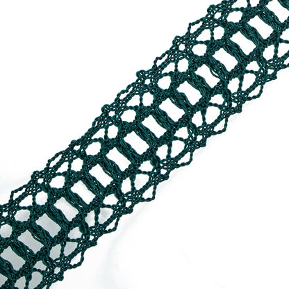 Emerald European Crochet Trim - 1.25" Detail
