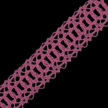 Pink European Crochet Trim - 1.25 - Detail