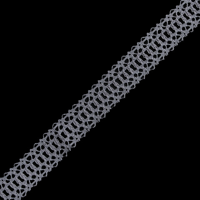 Light Silver European Crochet Trim - 1.25