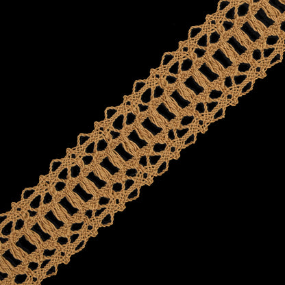 Gold European Crochet Trim - 1.25" Detail