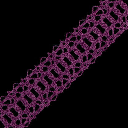 Magenta European Crochet Trim - 1.25 - Detail