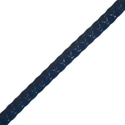 Navy Two-Tone European Crochet Trim - 1"
