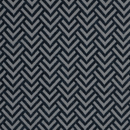 Midnight Navy Chevron Upholstery Chenille
