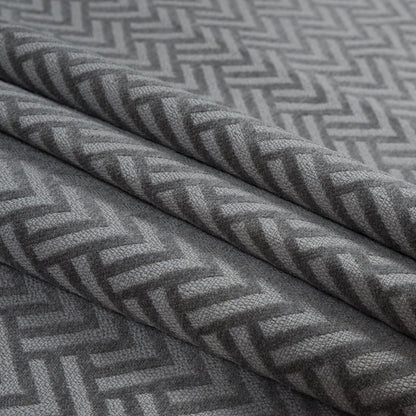Light Sage Chevron Upholstery Chenille - Folded