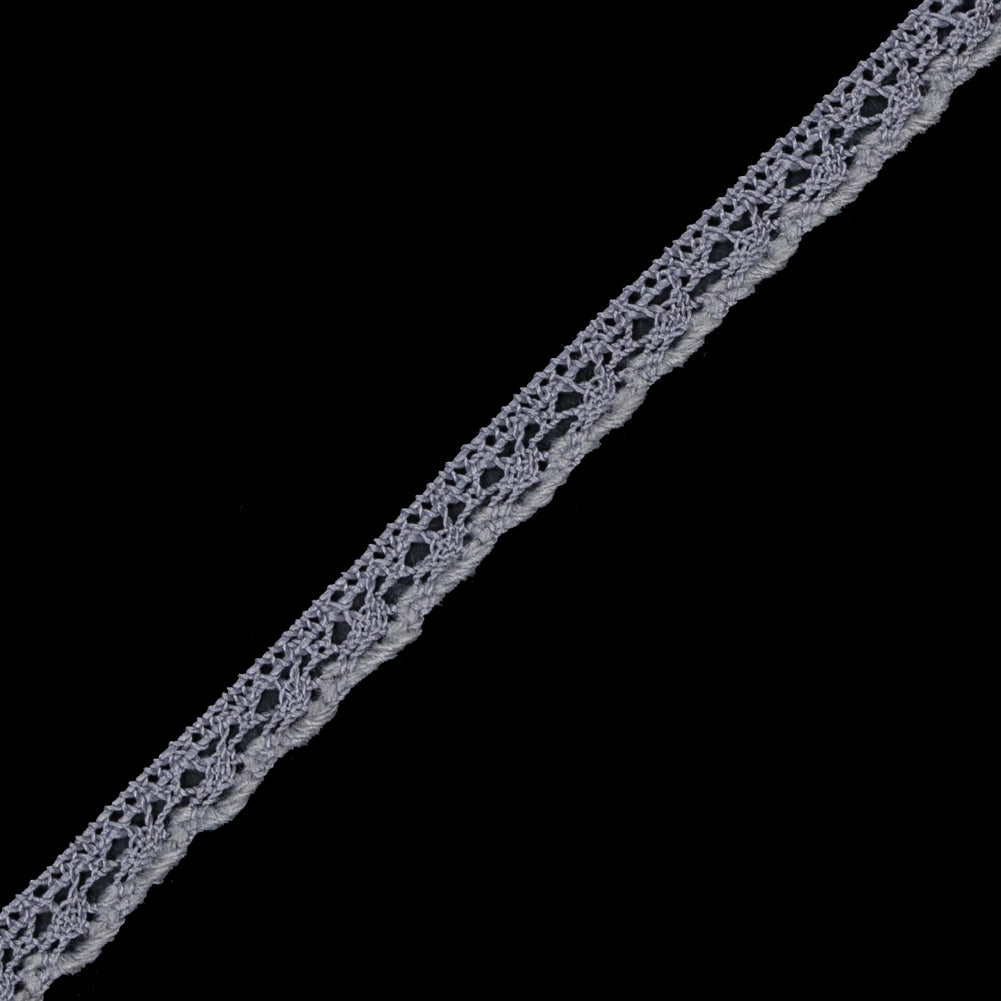 Silver European Crochet Trim - 0.375 - Detail