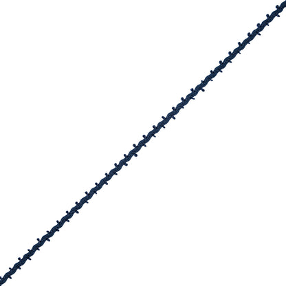 Navy European Crochet Trim - 0.25"