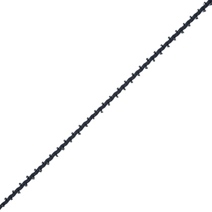 Charcoal European Crochet Trim - 0.25"