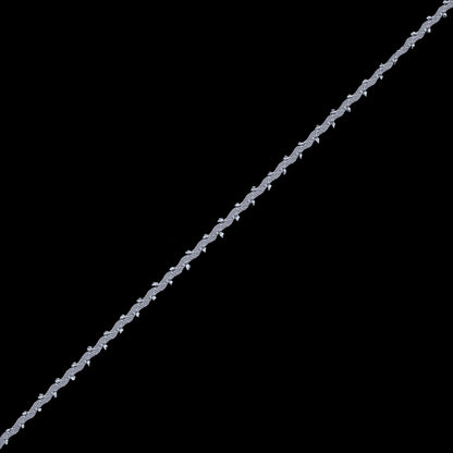 Silver Gray European Crochet Trim - 0.25