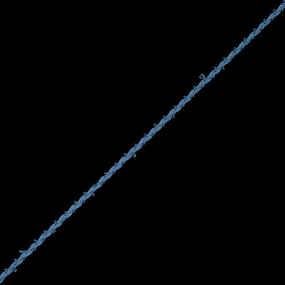 Colonial Blue European Crochet Trim - 0.25