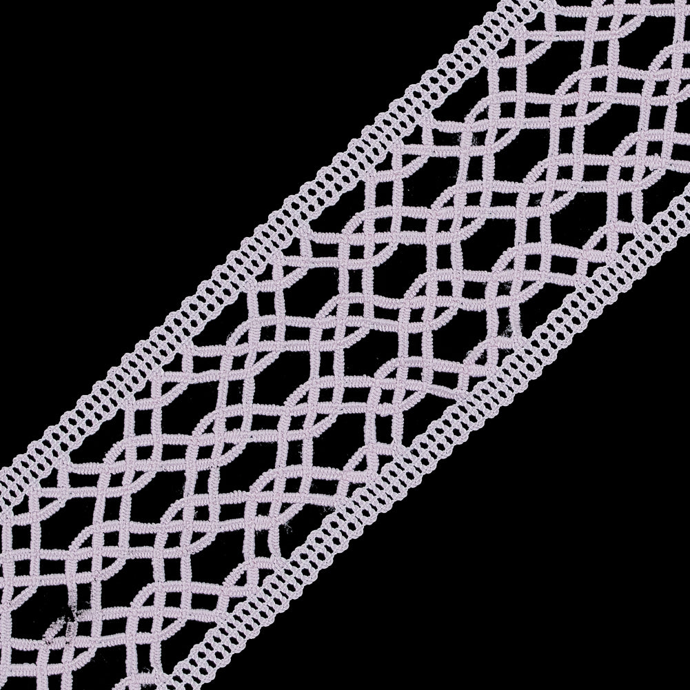Light Pink European Crochet Trim - 2.25" Detail