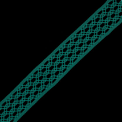 Kelly Green European Crochet Trim - 2.25