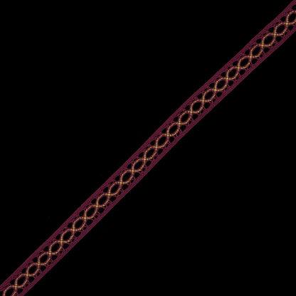 Dusty Rose and Yellow European Crochet Trim - 0.5