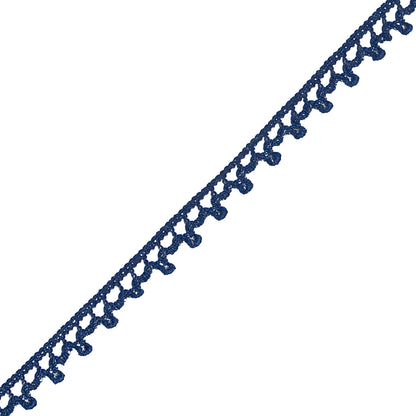 European Navy Dainty Crochet Trim - 5/16" Detail