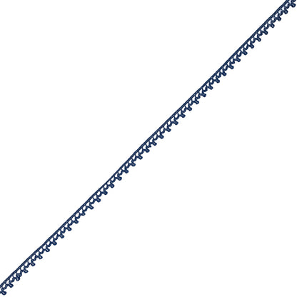European Navy Dainty Crochet Trim - 5/16"