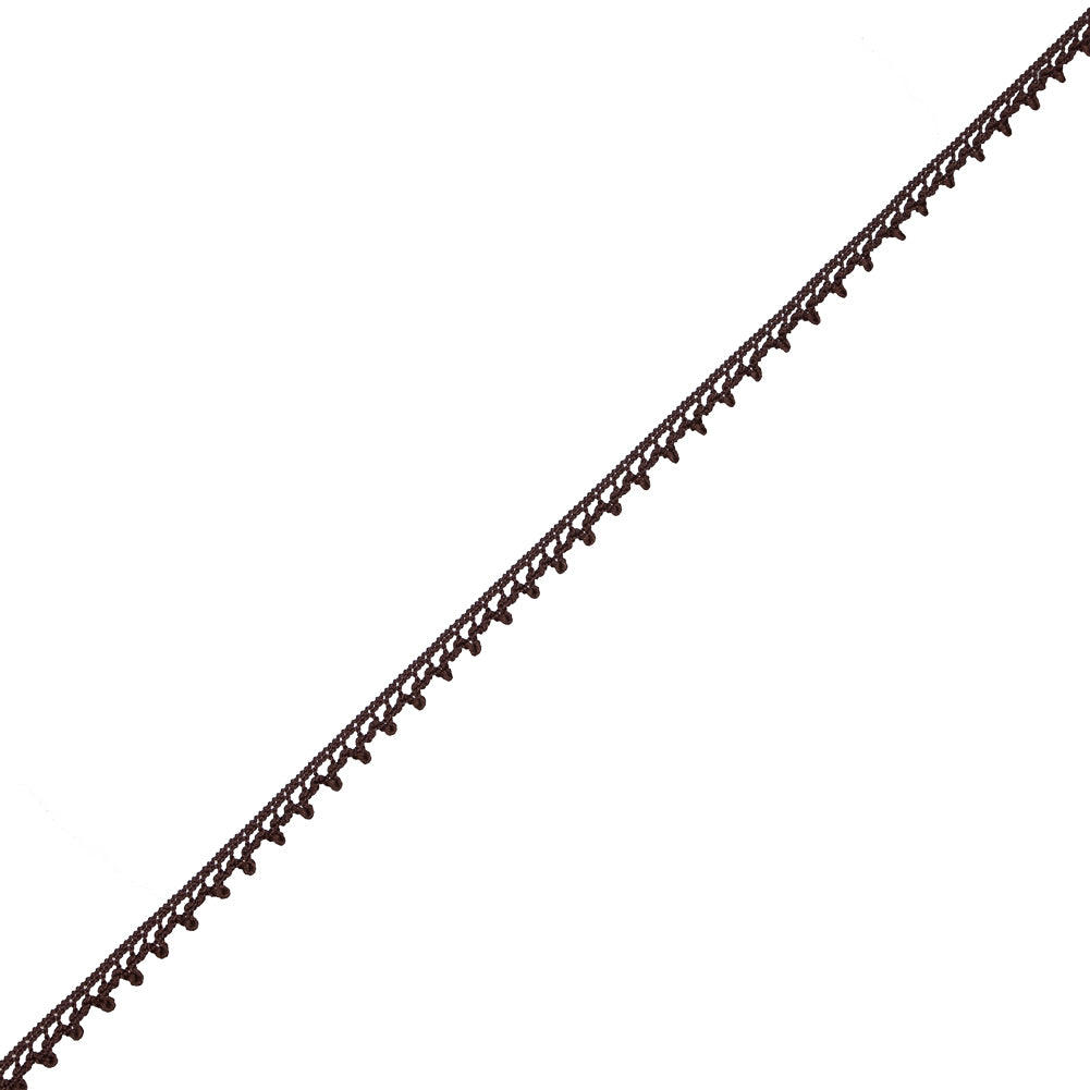 Brown European Crochet Trim - 0.25