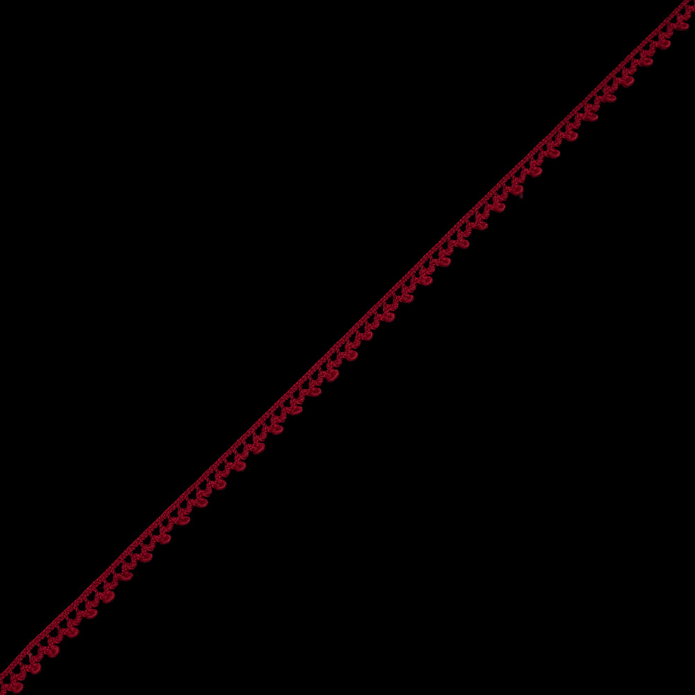 European Red Dainty Crochet Trim - 5/16"