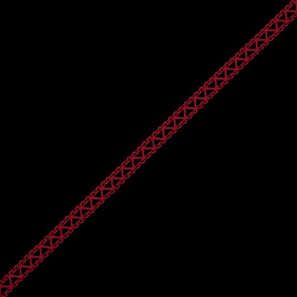 Red European Cotton Crochet Trim - 0.5
