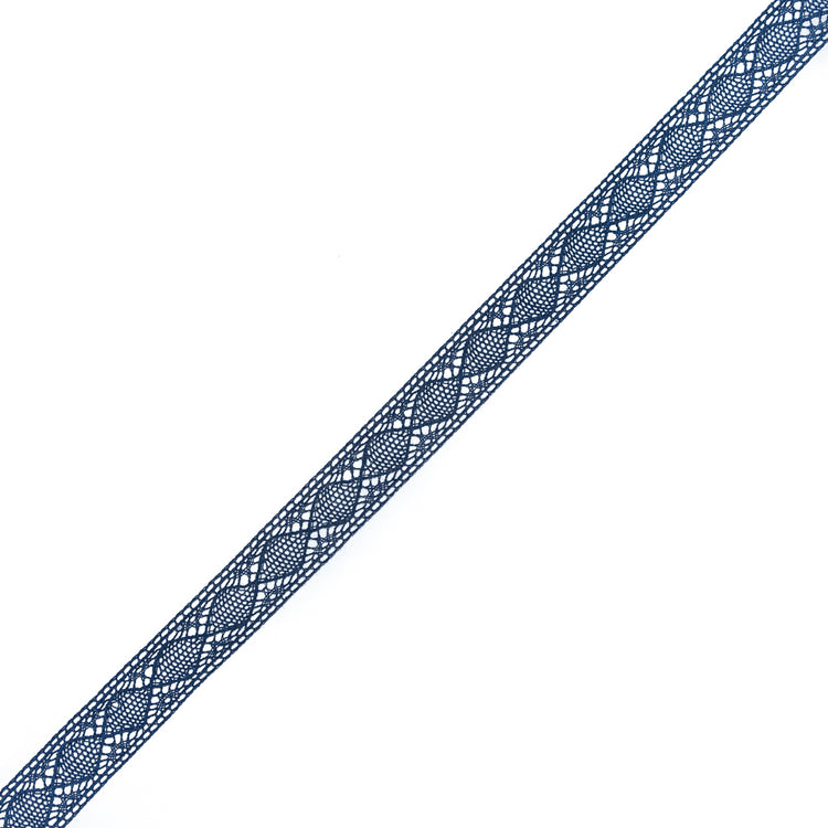 template--25130090922057__main-European Navy Diamonds Crochet Lace Cotton Trimming - 3/4"