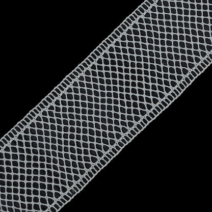 Off-White European Cotton Crochet Trim - 1.5" Detail